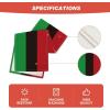 Artoid Mode Green Red Stripes Italy Table Runner, Italian Themed Party Kitchen Dining Table Decoration for Home Decor 13×72 Inch(Green/Black/Red)