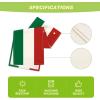 Artoid Mode Green Red Stripes Italy Table Runner, Italian Themed Party Kitchen Dining Table Decoration for Home Decor 13×72 Inch(Green/White/Red)