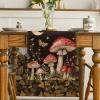 Artoid Mode Mushroom Moon and Moth Fall Table Runner, Seasonal Autumn Kitchen Dining Table Decoration for Home Party Decor 13×72 Inch