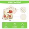 Artoid Mode Mushroom Wildflowers Spring Table Runner, Seasonal Summer Bees Butterfly Kitchen Dining Table Decoration for Home Party Decor 13×72 Inch(Beige)