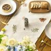 Artoid Mode Mushroom Wildflowers Spring Table Runner, Seasonal Summer Bees Butterfly Kitchen Dining Table Decoration for Home Party Decor 13×72 Inch(Beige)