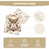 Artoid Mode Poppy Moth Mushroom Moon Fall Table Runner, Seasonal Autumn Kitchen Dining Table Decoration for Home Party Decor 13×72 Inch(Beige)