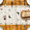 Artoid Mode Poppy Moth Mushroom Moon Fall Table Runner, Seasonal Autumn Kitchen Dining Table Decoration for Home Party Decor 13×72 Inch(Beige)