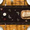 Artoid Mode Poppy Moth Mushroom Moon Fall Table Runner, Seasonal Autumn Kitchen Dining Table Decoration for Home Party Decor 13×72 Inch(Black)
