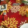 Artoid Mode Red Orange Dahlia Floral 2025 New Year Table Runner, Spring Festival Winter Holiday Kitchen Dining Table Decoration for Home Party Decor 13×72 Inch(Orange/Red/Yellow)