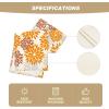 Artoid Mode Red Orange Dahlia Floral 2025 New Year Table Runner, Spring Festival Winter Holiday Kitchen Dining Table Decoration for Home Party Decor 13×72 Inch(Orange/Brown/Grey)