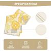 Artoid Mode Red Orange Dahlia Floral 2025 New Year Table Runner, Spring Festival Winter Holiday Kitchen Dining Table Decoration for Home Party Decor 13×72 Inch(Orange/Yellow/Grey)