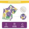 Artoid Mode Red Orange Dahlia Floral 2025 New Year Table Runner, Spring Festival Winter Holiday Kitchen Dining Table Decoration for Home Party Decor 13×72 Inch(Purple)