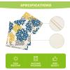Artoid Mode Red Orange Dahlia Floral 2025 New Year Table Runner, Spring Festival Winter Holiday Kitchen Dining Table Decoration for Home Party Decor 13×72 Inch(Blue/Yellow/Grey)