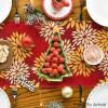 Artoid Mode Red Orange Dahlia Floral 2025 New Year Table Runner, Spring Festival Winter Holiday Kitchen Dining Table Decoration for Home Party Decor 13×72 Inch(Orange/Red/Yellow)