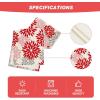 Artoid Mode Red Orange Dahlia Floral 2025 New Year Table Runner, Spring Festival Winter Holiday Kitchen Dining Table Decoration for Home Party Decor 13×72 Inch(Red/Pink/Grey)