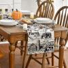 Artoid Mode Tractor Milk Farm Table Runner, Cow House Fall Kitchen Dining Table Decoration for Outdoor Home Party 13×72 Inch(Beige)
