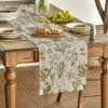 Artoid Mode Wildflowers Floral Spring Table Runner, Seasonal Summer Butterfly Kitchen Dining Table Decoration for Home Party 13×72 Inch(Wood)
