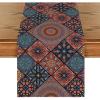 Artoid Mode Boho A Bohemia Style Table Runner, Vintage Rustic Farmhouse Kitchen Dining Table Decoration for Home Party Decor 13×72 Inch(Boho a)
