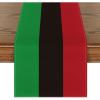 Artoid Mode Green Red Stripes Italy Table Runner, Italian Themed Party Kitchen Dining Table Decoration for Home Decor 13×72 Inch(Green/Black/Red)