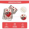 Artoid Mode Buffalo Plaid Red Heart Bow Tie Valentine’s Day Table Runner, Seasonal Kitchen Dining Table Decoration for Home Party Decor 13×72 Inch(Buffalo Plaid)