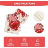Artoid Mode Love Red Pink Heart Valentine’s Day Table Runner, Anniversary Wedding Kitchen Dining Table Decoration for Home Party Decor 13×72 Inch(Red Love)