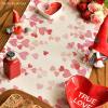 Artoid Mode Pink Love Valentine’s Table Runner, Anniversary Wedding Kitchen Dining Table Decoration for Home Party Decor 13×72 Inch(Pink)