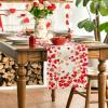 Artoid Mode Pink Love Valentine’s Table Runner, Anniversary Wedding Kitchen Dining Table Decoration for Home Party Decor 13×72 Inch(Red)
