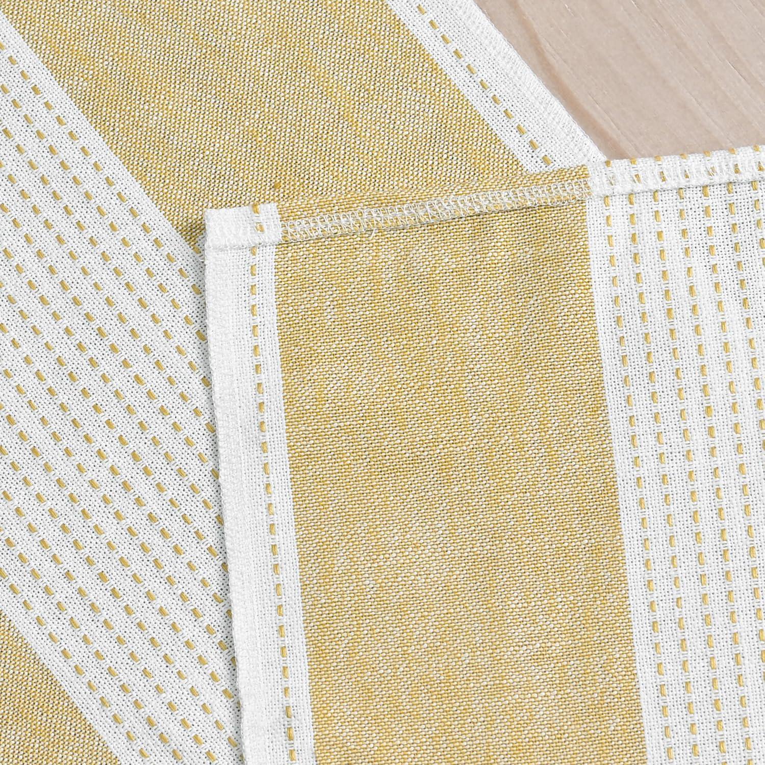 image:imageArtoid Mode Light Yellow Farmhouse Rustic Table Runner Seasonal Macrame Fabric Kitchen Dining Holiday Wedding Table Decor for Home Party 13x72 InchLight Yellow