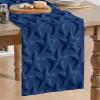 Artoid Mode Beige Soft Plush Faux Fur Jacquard Big Stars Memorial Day Table Runner, 4th of July Holiday Kitchen Dining Table Decoration for Home Party Decor 13×72 Inch(Blue)