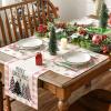 Artoid Mode Pink Gingerbread Gifts Merry Christmas Placemats Set of 4, 12×18 Inch Seasonal Winter Holiday Table Mats for Party Kitchen Dining Decoration