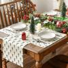 Artoid Mode Cable Car Ski Winter Placemats Set of 4, 12×18 Inch Seasonal Holiday Christmas Place Mats for Party Dining Table