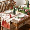 Artoid Mode Red Gingerbread Gifts Merry Christmas Placemats Set of 4, 12×18 Inch Seasonal Winter Holiday Table Mats for Party Kitchen Dining Decoration