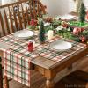 Artoid Mode Red Green Buffalo Plaid Christmas Placemats Set of 4, 12×18 Inch Seasonal Winter Table Mats for Party Kitchen Dining Decoration(Red/Green)