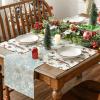 Artoid Mode Snow Ski Happy Winter Placemats Set of 4, 12×18 Inch Seasonal Holiday Christmas Place Mats for Party Dining Table