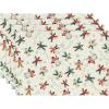 Artoid Mode Snow Ski Happy Winter Placemats Set of 4, 12×18 Inch Seasonal Holiday Christmas Place Mats for Party Dining Table