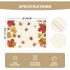 Artoid Mode Maple Leaves Fall Placemats Set of 4, 12×18 Inch Thanksgiving Seasonal Table Mats for Party Kitchen Dining Decoration