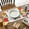 Artoid Mode Maple Leaves Fall Placemats Set of 4, 12×18 Inch Thanksgiving Seasonal Table Mats for Party Kitchen Dining Decoration