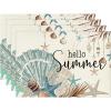 Artoid Mode Sunshine Starfish Shell Summer Placemats Set of 4, 12×18 Inch Seasonal Spring Holiday Table Mats for Party Kitchen Dining Decoration
