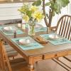 Artoid Mode Blue Rabbit Bunny Flowers Easter Placemats for Dining Table, 12 x 18 Inch Spring Summer Seasonal Holiday Rustic Vintage Washable Table Mats Set of 4(Blue)