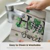 Artoid Mode Irish St. Patrick’s Day Vinyl Placemats Set of 4, Washable Woven Non-Slip Plastic Table Mats for Farmhouse Holiday Party Kitchen Dining Decor