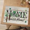 Artoid Mode Irish St. Patrick’s Day Vinyl Placemats Set of 4, Washable Woven Non-Slip Plastic Table Mats for Farmhouse Holiday Party Kitchen Dining Decor