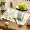 Artoid Mode Rabbit Bunny Happy Easter Placemats Set of 4, 12×18 Inch Seasonal Spring Holiday Table Mats for Party Kitchen Dining Decoration(Beige)
