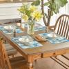 Artoid Mode Rabbit Bunny Happy Easter Placemats Set of 4, 12×18 Inch Seasonal Spring Holiday Table Mats for Party Kitchen Dining Decoration(Blue)