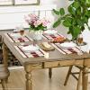 Artoid Mode Red Farmhouse Woven Rustic Placemats Set of 4,12×18 Inch Seasonal Holiday Hollow Table Mats Party Kitchen Dining Decoration(Red)