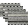 Artoid Mode Black Farmhouse Woven Braided Stripe Placemats Set of 4,12×18 Inch Seasonal Holiday Table Mats Party Kitchen Dining Decoration(Black)