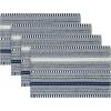 Artoid Mode Black Farmhouse Woven Braided Stripe Placemats Set of 4,12×18 Inch Seasonal Holiday Table Mats Party Kitchen Dining Decoration(Dark Blue)