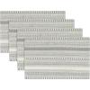 Artoid Mode Black Farmhouse Woven Braided Stripe Placemats Set of 4,12×18 Inch Seasonal Holiday Table Mats Party Kitchen Dining Decoration(Dark Grey)