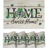 Artoid Mode Irish St. Patrick’s Day Vinyl Placemats Set of 4, Washable Woven Non-Slip Plastic Table Mats for Farmhouse Holiday Party Kitchen Dining Decor