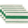 Artoid Mode Red Farmhouse Woven Rustic Placemats Set of 4,12×18 Inch Seasonal Holiday Hollow Table Mats Party Kitchen Dining Decoration(Dark Green)