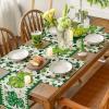 Artoid Mode Light Green Shamrocks St. Patrick’s Day Placemats Set of 4, 12×18 Inch Luck Spring Table Mats for Party Kitchen Dining Decoration(Beige)