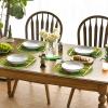 Artoid Mode Triquetra Shamrock Round St. Patrick’s Day Placemats Set of 4, 14 Inch Seasonal Spring Harp Table Mats for Kitchen Dining Decoration