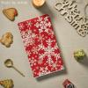 Artoid Mode Aqua Snowflake Hello Winter Kitchen Towels Dish Towels, 18×26 Inch Farmhouse Holiday Decoration Cleaning Set of 2(Red)