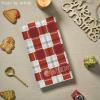 Artoid Mode Beige Blue Xmas Tree Snowman Christmas Kitchen Towels Dish Towels, 18×26 Inch Holiday Believe Bird Winter Decoration Hand Towels Set of 4(Red/Black)