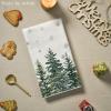 Artoid Mode Elk Trees Snow Hello Winter Kitchen Towels Dish Towels, 18×26 Inch Seasonal Christmas Decoration Hand Towels Set of 2